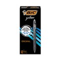 Office Jansan | BIC RLC11 BLK Gel-ocity 0.7 mm Medium Gel Pen - Black Ink/Translucent Black Barrel (1-Dozen) image number 0