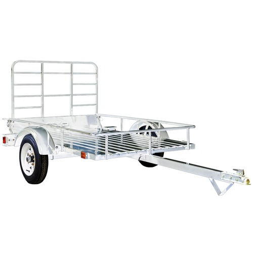 Utility Trailer | Detail K2 MMT4X6OG 4 ft. x 6 ft. Multi Purpose Open Rail Galvanized Utility Trailer image number 0