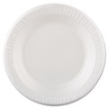 Dart 10PWQR Quiet Classic Laminated Foam Dinnerware, Plate, 10 1/4-in, White - (4 Packs/Carton, 125/Pack) image number 0