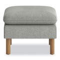 Ottomans | HON HVLVLOT.GRY02 23 in. x 23 in. x 17.5 in. Parkwyn Series Ottoman - Gray/Oak image number 1