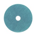 Cleaning Cloths | Boardwalk BWK4020AQU 20 in. Diameter Burnishing Floor Pads - Aqua (5/Carton) image number 1