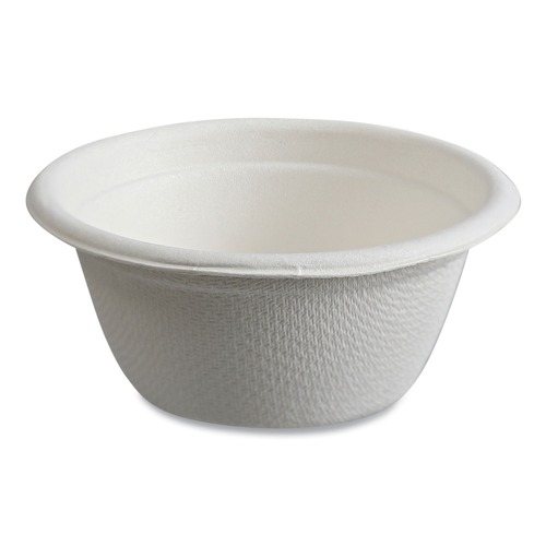 Food Trays, Containers, and Lids | Eco-Products EP-SPC2NFA 2 oz Vanguard Renewable and Compostable Sugarcane Portion Cups - White (2500/Carton) image number 0
