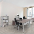 Office & Office Supplies | Linea Italia LITTR735MOC 31-1/2 in. x 11-5/8 in. x 43-1/4 in. Three-Shelf Trento Line Bookcase - Mocha image number 8