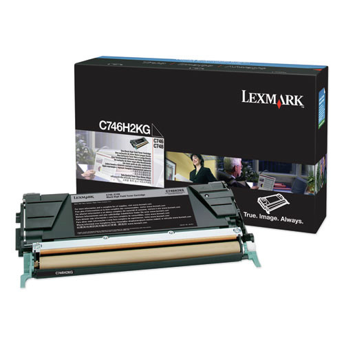 Lexmark C746H2KG C746/748 12000 Page Yield Toner Cartridge - Black image number 0