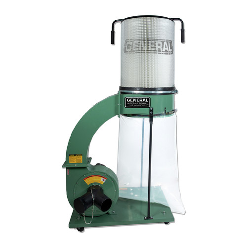 Dust Collectors | General International 10-105CFM1 1-1/2 HP 14 Amp Dust Collector image number 0