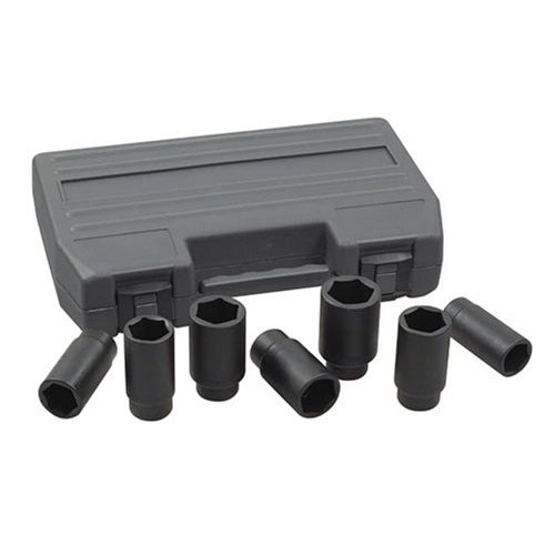 Socket Sets | GearWrench 41650 7-Piece 1/2 in. Drive 6-Point Metric Axle Nut Socket Set image number 0