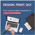 Office Jansan | Avery 05302 2 in. x 3.5 in. Small Tent Card - White (4 Cards/Sheet, 40 Sheets/Box) image number 10