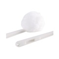 Cleaning & Janitorial Supplies | Boardwalk 528110 12 in. Deluxe Plastic Bowl Mop with 2 in. Mop Head - White (25/Carton) image number 4