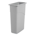 Trash & Waste Bins | Boardwalk 1868188 23 gal. Plastic Slim Waste Container - Gray image number 2