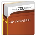 Office Jansan | Pendaflex 085343 3.5 in. Expansion Letter Size Premium Reinforced Expanding File Pockets - Red Fiber (10/Box) image number 4