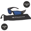 Labor Day Sale! Save $30 off $199! | Ansell 21307 3016314 Elite Safety Glasses - Black Frame, Blue Mirror Polycarbonate Lens (12/Carton) image number 4