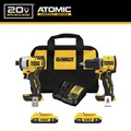 Combo Kits | Factory Reconditioned Dewalt DCK225D2R 20V MAX ATOMIC 1/2 in. Cordless Drill Driver and 1/4 in. Cordless Impact Driver Combo Kit (2 Ah) image number 2