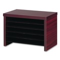 Office Jansan | Alera ALEVA316012MY Valencia Series 15.75 in. x 9.88 in. x 10.88 in. Under Counter Organizer Shelf - Mahogany image number 1
