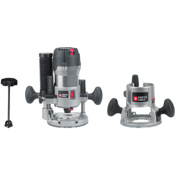 Porter Cable 895pk 2 1 4 Peak Hp Multi Base Router Kit With Router Table Height Adjuster Cpo Outlets