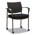  | Alera ALEIV4317A IV Series 24.8 in. x 22.83 in. x 32.28 in. Fabric Back/Seat Guest Chairs - Black (2/Carton) image number 4