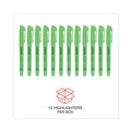 Office Jansan | Universal UNV08852 Chisel Tip Pocket Highlighters - Fluorescent Green (1 Dozen) image number 6