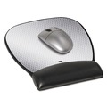 Office Jansan | 3M MW310LE 9.25 in. x 8.75 in. Antimicrobial Gel Large Mouse Pad with Wrist Rest - Black image number 1