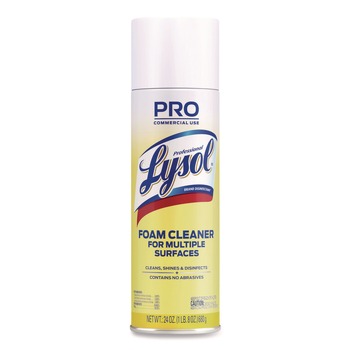 Professional LYSOL Brand 24 oz Disinfectant Foam Cleaner Aerosol Spray