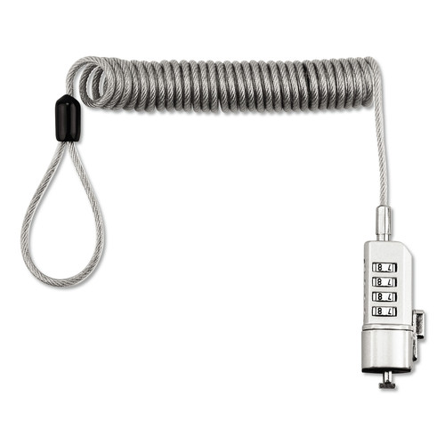 Office Jansan | Innovera IVR64670 6 ft. Steel Cable Compact Combination Laptop Lock image number 0