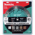 Diamond Abrasive Blades | Makita E-16748 14 in. Thin Kerf Segmented General Purpose Diamond Blade image number 2