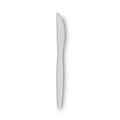 Cutlery | Dixie PKM21 Mediumweight Plastic Knives - White (1000/Carton) image number 0