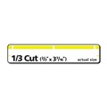 Office Jansan | Avery 05966 0.66 in. x 3.44 in. Permanent TrueBlock File Folder Labels with Sure Feed Technology - Yellow/White (30/Sheet, 50 Sheets/Box) image number 3