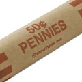  | MMF Industries 2160640A07 Nested Preformed Coin Wrappers, Pennies, $.50, Red, 1000 Wrappers/box image number 2