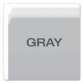 Bulk Savings Pricing 2 | Pendaflex 152 GRA Letter Size Straight Tabs Colored File Folders - Gray/Light Gray (100/Box) image number 3