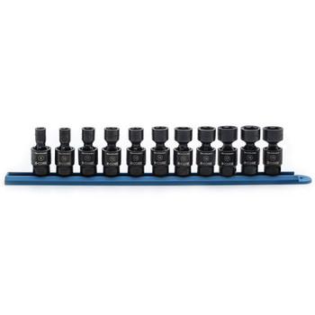 KD Tools 84975 11-Piece X-CORE 3/8 in. Drive 6-Point Metric Pinless Universal Socket Set