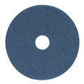 Cleaning & Janitorial Accessories | Boardwalk BWK4013BLU 13 in. Diameter Scrubbing Floor Pads - Blue (5/Carton) image number 0