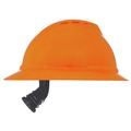  | MSA 10167921 V-Gard 500 Hi-Viz Fas-Trac III 4-Point Vented Hat - Orange image number 4