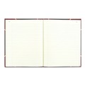Office Jansan | National 56231 Texthide 10.38 in. x 8.38 in. Sheets Eye-Ease Record Book - Black/Burgundy/Gold Cover image number 2