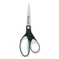 Office Jansan | Westcott 15588 8 in. Long 3.25 in. Cut Length KleenEarth Soft Handle Scissors - Straight Black/Gray Handle image number 1