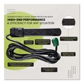 Office Electronics & Batteries | GoGreen Power GG-16106MSBK 6 ft. Cord 250 Joules 6-Outlet Surge Protector - Black image number 3