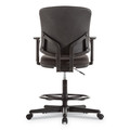  | Alera ALETE4610 20.9 in. - 29.6 in. 275 lbs. Capacity Everyday Task Fabric Seat/Back Stool - Black image number 3