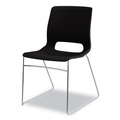  | HON HMS1.N.ON.Y Motivate Supports Up to 300 lbs. High-Density Stacking Chairs - Onyx/Black/Chrome (4/Carton) image number 10