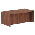  | Alera VA227236WA Valencia Series 71 in. x 41.38 in. x 29.63 in. Bow Front Desk Shell - Modern Walnut image number 2