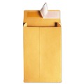  | Quality Park QUA93334 #10 1/2 Square Flap Redi-Strip Closure 9 in. x 12 in. Redi-Strip Kraft Expansion Envelope - Brown Kraft (25/Pack) image number 2