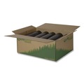 Trash Bags | Earthsense Commercial 1507101 43 in. x 47 in. 56-Gallon 2 mil. Linear Low Density Recycled Can Liners - Black (100/Carton) image number 1