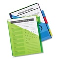 Office Jansan | Avery 11906 Insertable 5-Tab 11-1/8 in. x 9-1/4 in. Big Tab Plastic Dividers with Two Pockets - Multicolor (1-Set) image number 8