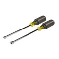 Nut Drivers | Klein Tools 646M 2-Piece 6 in. Shafts Magnetic Nut Driver Set image number 2