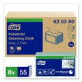 Cleaning Cloths | Tork 520350 1-Ply 12.6 in. x 15.16 in. Industrial Cleaning Cloths - Gray (55/Carton) image number 3