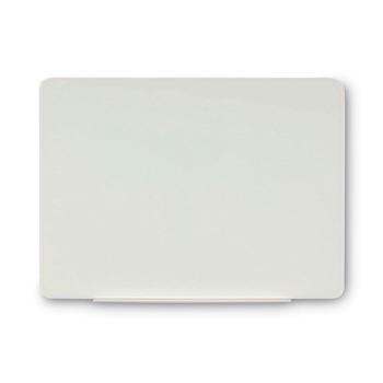 MasterVision 36 in. x 24 in. Magnetic Glass Dry Erase Board - Opaque White