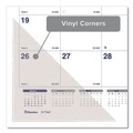 Calendars & Planners | Blueline C177847 12-Month (Jan to Dec): 2026 22 in. x 17 in. Net Zero Carbon Monthly Desk Pad Calendar - White/Gray/Blue Sheets, Black Binding image number 3