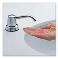 Cleaning & Janitorial Supplies | Bobrick B-822 Contura 3.31 in. x 4 in. x 17.63 in. 34 oz. Lavatory-Mounted Soap Dispenser - Chrome/Stainless Steel image number 3