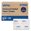 Cleaning & Janitorial Supplies | Kleenex 01500 10.13 in. x 13.15 in. 1-Ply C-Fold Paper Towels - White (2400/Carton) image number 0