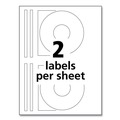 Office Jansan | Avery 08944 Inkjet Full-Face CD Labels - Glossy White (20/Pack) image number 3