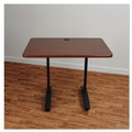 Office Jansan | Alera ALEVA7443BK Valencia Series 24.5 in. x 19.75 in. x 28.5 in. Training Table T-Leg Base - Black image number 2