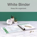 Office Jansan | Cardinal 10320 Premier Easy Open 2 in. Capacity 11 in. x 8-1/2 in. 3 Ring ClearVue Locking Slant-D Ring Binder - White image number 5