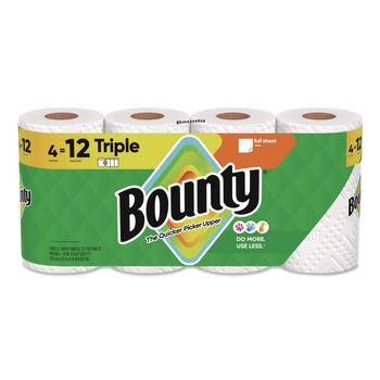 Bounty 10.5 in. x 11 in. 2-Ply Kitchen Roll Paper Towels - White (24/Carton)
